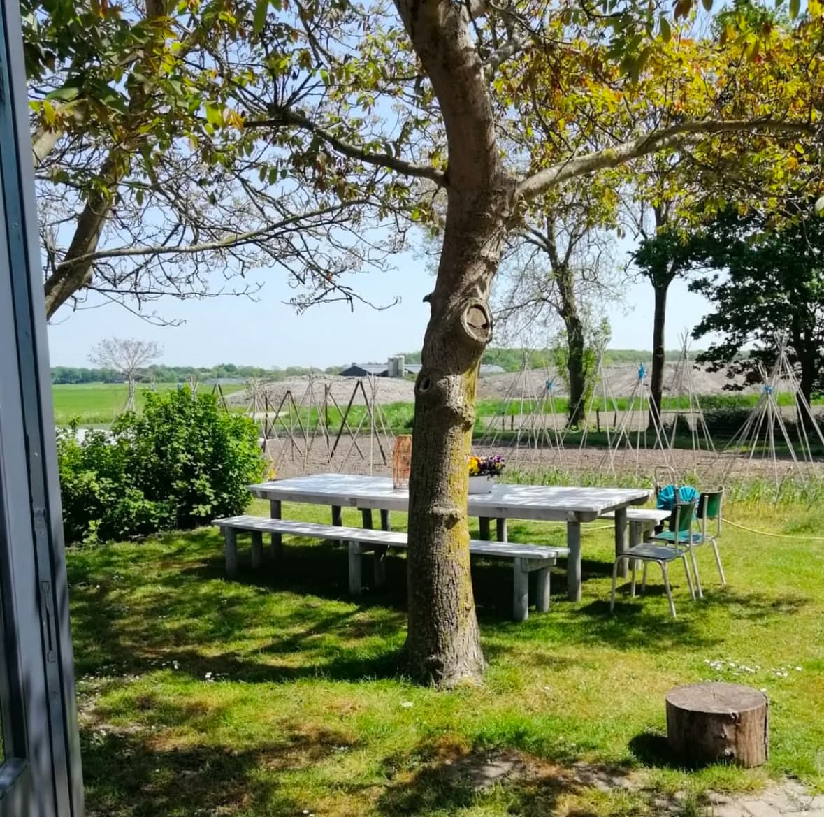 Zomerterras bij Bioduin